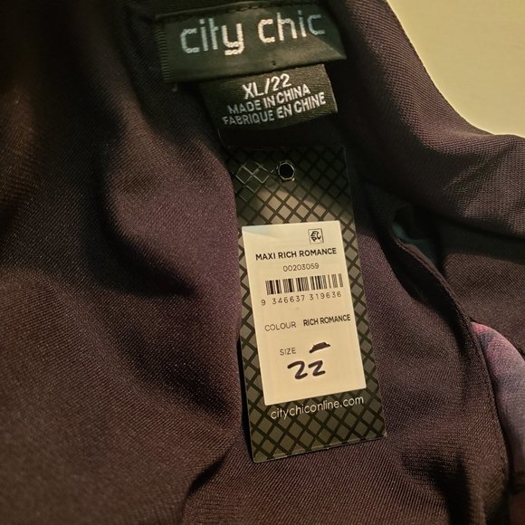 NWT City Chic Maxi Rich Romance Dress XL = 22 = 3X - Picture 4 of 4